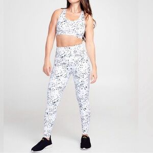 Soulcycle Cheetah print black and white leggings LIKE NEW, WORN ONCE